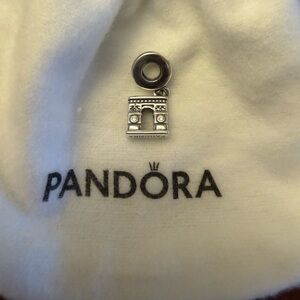 Pandora France Arc de Triomphe Dangle Charm 925 Ale Silver